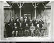 Last meeting of the Federal Council of Australasia, 1899, JFG Foxton in backrow, 3rd from right. Courtesy National Library of Australia